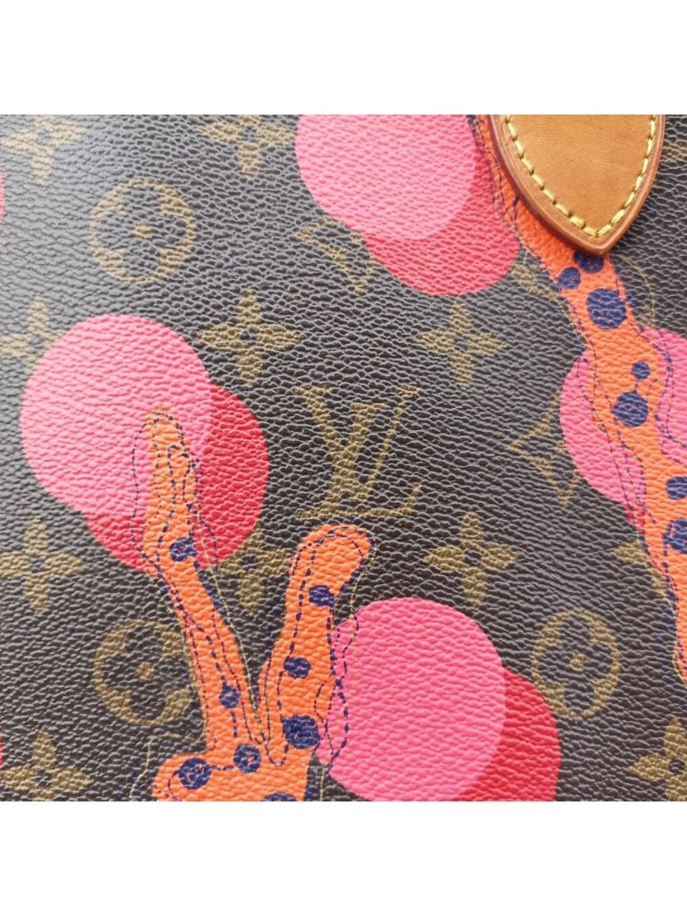★SOLD★ Louis Vuitton Neverfull MM Monogram Brown Multi Lamage - Picture 12 of 15